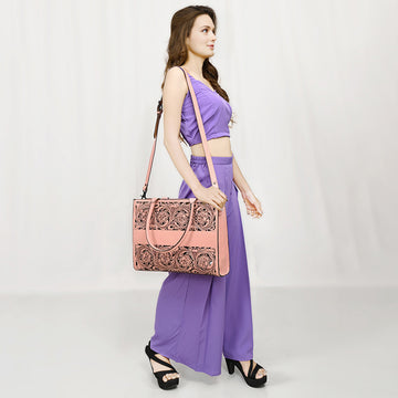 American Darling Tote Hand Tooled Genuine Leather Western Women Bag Handbag Purse | Travel Bags College Casual